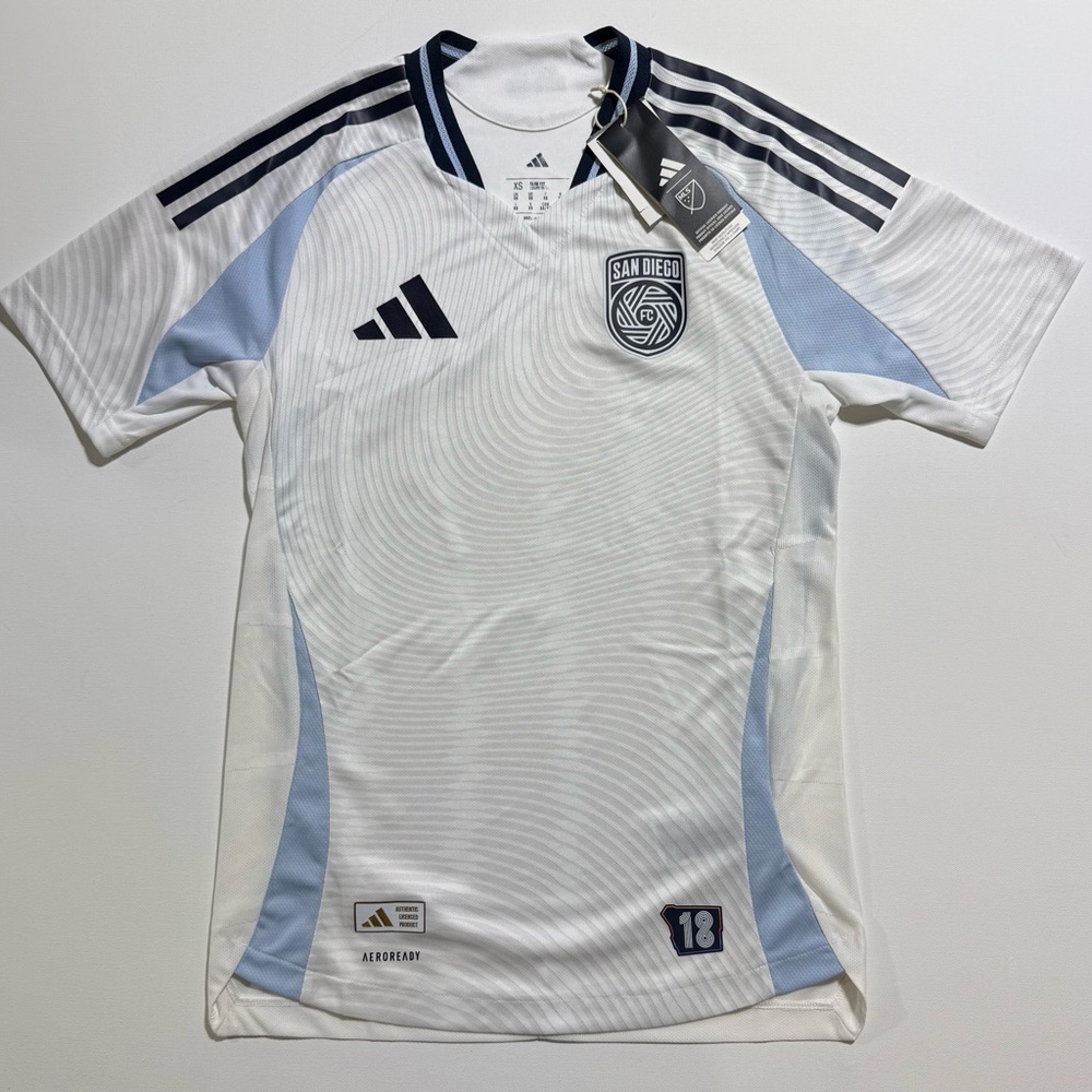 Adidas San Diego FC 2025 Authentic Away Soccer Player size XS.